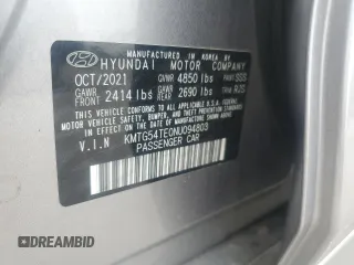 2022 Genesis G70 3.3T with VIN KMTG54TE0NU094803, listed as a Copart auction lot 79258544 with 42,832 mi miles and Salvage Title. Bid and sale history available at DreamBid. Image 14.