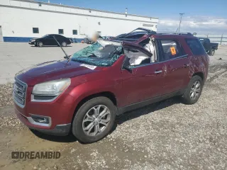 2015 GMC Acadia SLT z VIN 1GKKVRKD9FJ344089, wystawiony jako Copart lot #56976055 z przebiegiem Nie podano mil oraz Szkoda całkowita • Salvage title. Historia ofert i sprzedaży dostępna na DreamBid. Obrazek 1.