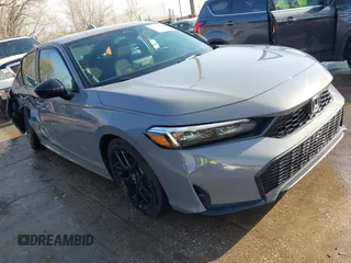 2025 Honda Civic Sport with VIN 2HGFE2F55SH529311, listed as a IAAI auction lot 41898987 with 2,873 mi miles and . Bid and sale history available at DreamBid. Image 1.