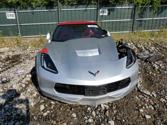 2019 Chevrolet Corvette Grand Sport 2LT with VIN 1G1YY3D73K5114173, listed as a Copart auction lot 69749034 with 0 mi miles and Salvage Title. Bid and sale history available at carsss.com. Image 5.