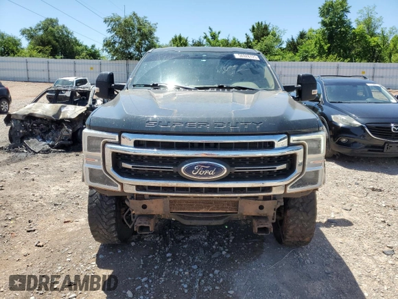 2021 Ford F-350 XL with VIN 1FT8W3BT1MEC69708, listed as a Copart auction lot 56928725 with 106,637 mi miles and Salvage title. Bid and sale history available at DreamBid. Image 5.