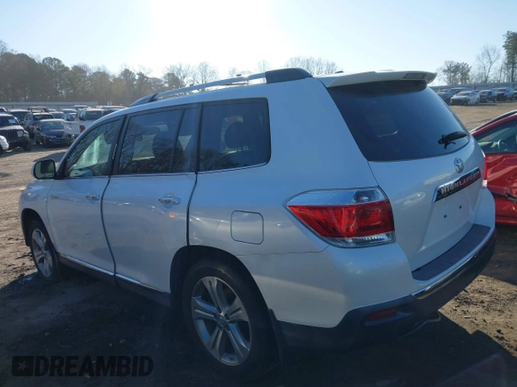 2012 Toyota Highlander Limited with VIN 5TDYK3EHXCS066361, listed as a IAAI auction lot 41479998 with 161,592 mi miles and . Bid and sale history available at DreamBid. Image 14.