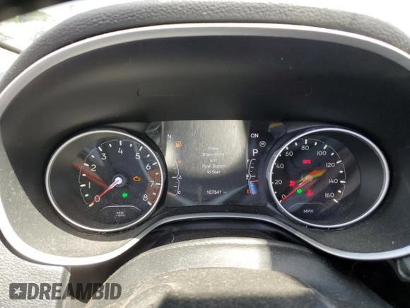 2020 Jeep Compass Limited with VIN 3C4NJCCBXLT154594, listed as a Copart auction lot 57890455 with 107,541 mi miles and Salvage title. Bid and sale history available at DreamBid. Image 9.