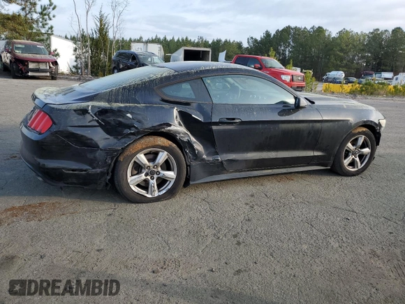 2015 Ford Mustang V6 with VIN 1FA6P8AM8F5373679, listed as a Copart auction lot 49445085 with 130,738 mi miles and Salvage title. Bid and sale history available at DreamBid. Image 3.