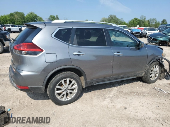 2017 Nissan Rogue SV with VIN KNMAT2MV9HP583331, listed as a Copart auction lot 60802305 with 126,265 mi miles and Salvage title. Bid and sale history available at DreamBid. Image 3.