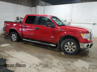 2012 Ford F-150 XL with VIN 1FTFW1ETXCFA43859, listed as a Copart auction lot 53004865 with 244,489 mi miles and Clean Title. Bid and sale history available at carsss.com. Image 4.