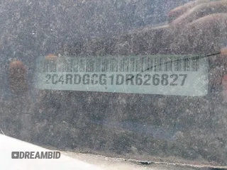 2013 Dodge Grand Caravan SXT with VIN 2C4RDGCG1DR626827, listed as a IAAI auction lot 38984754 with 224,487 mi miles and . Bid and sale history available at DreamBid. Image 12.
