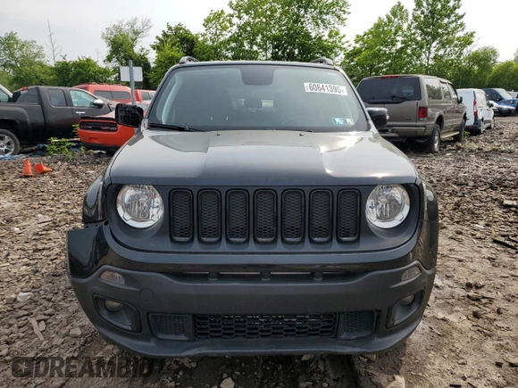 2018 Jeep Renegade Altitude with VIN ZACCJBBH4JPH29641, listed as a Copart auction lot 60641395 with 57,104 mi miles and Salvage title. Bid and sale history available at DreamBid. Image 5.