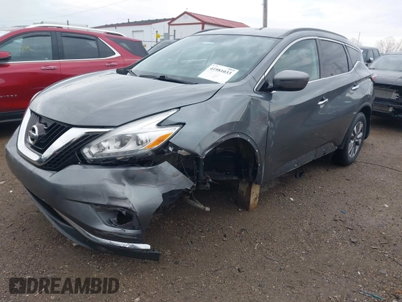 2017 Nissan Murano S with VIN 5N1AZ2MG9HN172468, listed as a IAAI auction lot 41981033 with 73,089 mi miles and . Bid and sale history available at DreamBid. Image 2.