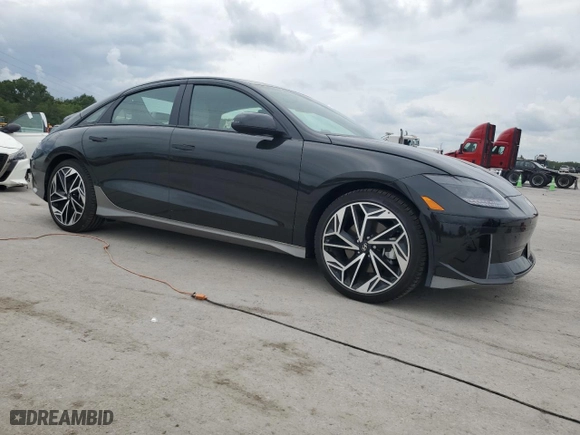 2023 Hyundai IONIQ 6 SEL with VIN KMHM34AA9PA034381, listed as a Copart auction lot 64523204 with 9,343 mi miles and Clean Title. Bid and sale history available at carsss.com. Image 4.