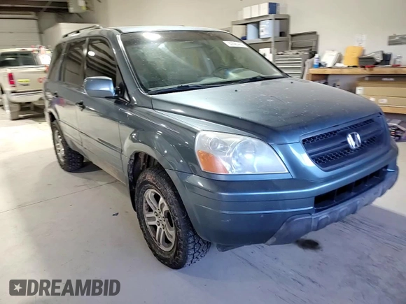 2005 Honda Pilot EX with VIN 5FNYF18425B059025, listed as a Copart auction lot 50590455 with 246,159 mi miles and Salvage Title. Bid and sale history available at DreamBid. Image 12.
