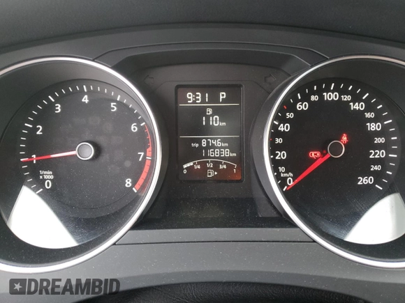 2015 Volkswagen Jetta Sedan 1.8T SE with VIN 3VWD07AJ1FM312994, listed as a Copart auction lot 43360255 with 116,838 mi miles and Salvage Title. Bid and sale history available at carsss.com. Image 9.