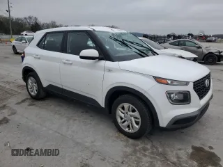 2021 Hyundai Venue SE with VIN KMHRB8A34MU067106, listed as a Copart auction lot 50982945 with 92,455 mi miles and Salvage Title. Bid and sale history available at DreamBid. Image 4.