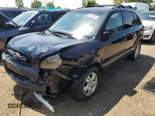 2007 Hyundai Tucson SE with VIN KM8JN12D27U670059, listed as a Copart auction lot 66517934 with 205,893 mi miles and Salvage Title. Bid and sale history available at carsss.com. Image 1.