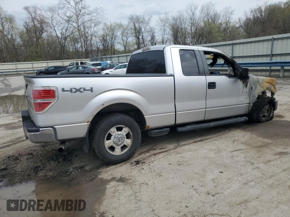 2011 Ford F-150 XL with VIN 1FTFX1ET8BFD05695, listed as a Copart auction lot 53955265 with 0 mi miles and Salvage Title. Bid and sale history available at carsss.com. Image 3.