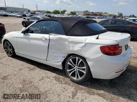 2017 BMW 2 Series 230i with VIN WBA2K9C37H7A26238, listed as a Copart auction lot 56988833 with 46,335 mi miles. Bid and sale history available at carsss.com. Image 2.