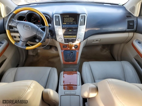2007 Lexus RX 400h with VIN JTJGW31U272001128, listed as a Copart auction lot 46721265 with 142,202 mi miles and Clean Title. Bid and sale history available at carsss.com. Image 8.