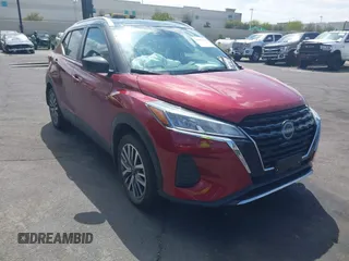 2023 Nissan Kicks SV with VIN 3N1CP5CV1PL524934, listed as a IAAI auction lot 42105919 with 15,604 mi miles and . Bid and sale history available at DreamBid. Image 1.