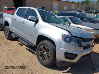 2019 Chevrolet Colorado 2WD Work Truck with VIN 1GCGSBEA7K1159780, listed as a IAAI auction lot 41901126 with 154,626 mi miles. Bid and sale history available at carsss.com. Image 1.