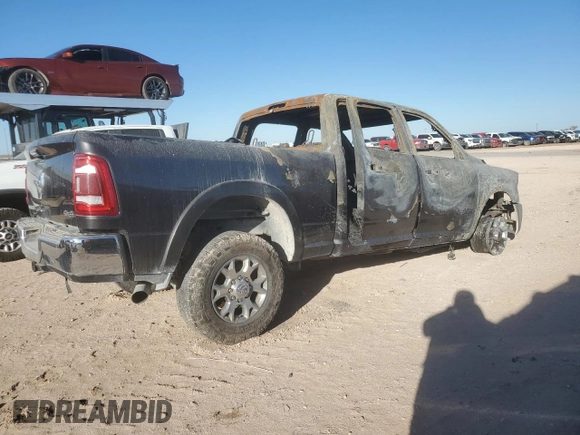 2021 Ram 2500 Laramie with VIN 3C6UR5FL3MG670740, listed as a Copart auction lot 83777644 with 0 mi miles and Non Repairable. Bid and sale history available at carsss.com. Image 3.