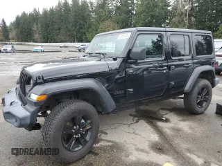 2021 Jeep Wrangler Unlimited Sport S with VIN 1C4HJXDG9MW671119, listed as a Copart auction lot 49351485 with 41,939 mi miles and Salvage Title. Bid and sale history available at DreamBid. Image 1.