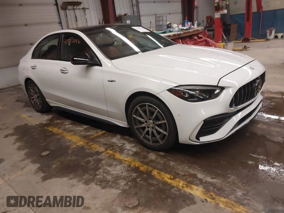 2023 Mercedes-Benz C 43 AMG with VIN W1KAF8HB9PR089554, listed as a IAAI auction lot 41587016 with 14,351 mi miles and . Bid and sale history available at DreamBid. Image 1.