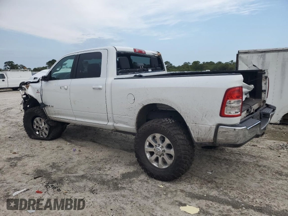 2022 Ram 2500 Big Horn with VIN 3C6UR5DL6NG110375, listed as a Copart auction lot 56375295 with 77,605 mi miles and Non repairable. Bid and sale history available at DreamBid. Image 2.