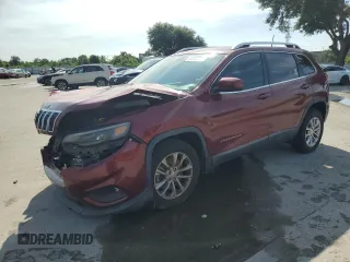 2019 Jeep Cherokee Latitude with VIN 1C4PJLCB6KD285566, listed as a Copart auction lot 64107465 with 58,516 mi miles and Non repairable. Bid and sale history available at DreamBid. Image 1.