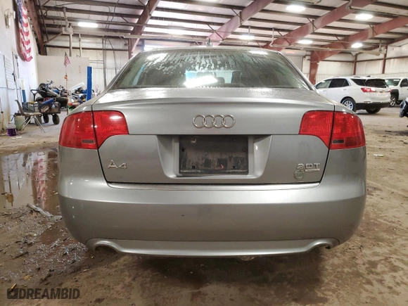 2008 Audi A4 2.0T with VIN WAUDF78E38A167464, listed as a Copart auction lot 73531914 with 170,888 mi miles and Clean Title. Bid and sale history available at carsss.com. Image 6.