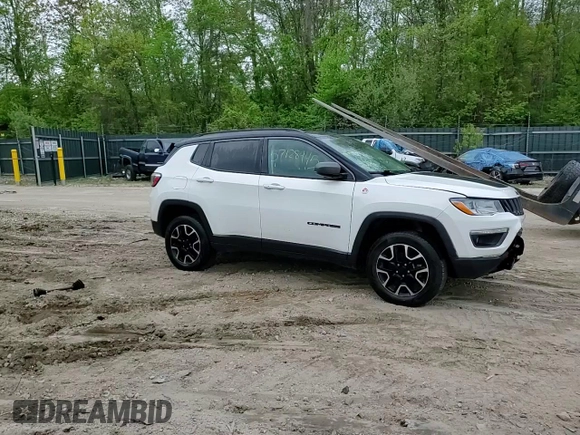 2020 Jeep Compass Trailhawk с VIN 3C4NJDDB6LT244586, выставлен на аукционе Copart как лот 57128445 с пробегом 44 040 миль миль и Списание • Salvage title. История ставок и продаж доступна на DreamBid. Изображение 14.