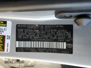 2021 Toyota Camry SE Nightshade with VIN 4T1G11AK5MU465451, listed as a Copart auction lot 48174715 with 72,519 mi miles and Salvage Title. Bid and sale history available at carsss.com. Image 14.