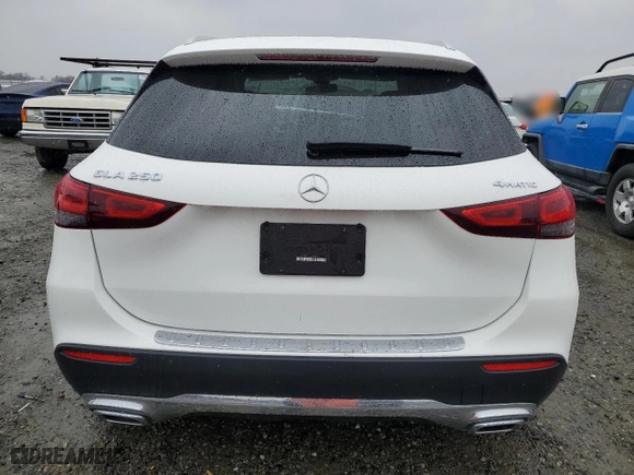 2023 Mercedes-Benz GLA with VIN W1N4N4HBXPJ492369, listed as a Copart auction lot 43422355 with 13,721 mi miles and Salvage Title. Bid and sale history available at carsss.com. Image 6.