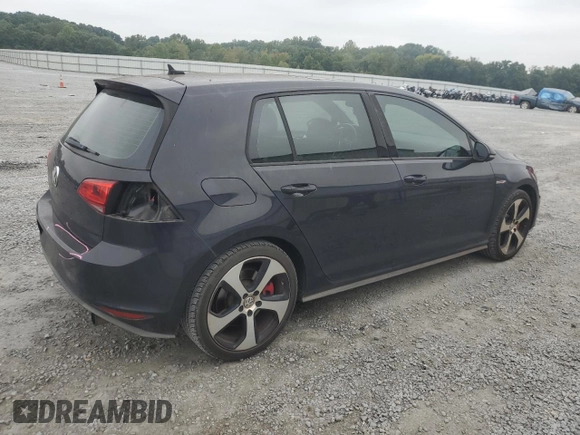2016 Volkswagen GTI S with VIN 3VW447AU7GM018032, listed as a Copart auction lot 72693904 with 105,001 mi miles and Salvage Title. Bid and sale history available at DreamBid. Image 3.