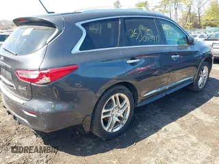 2014 Infiniti QX60 with VIN 5N1AL0MM7EC501977, listed as a IAAI auction lot 41942891 with Not Provided miles. Bid and sale history available at carsss.com. Image 4.
