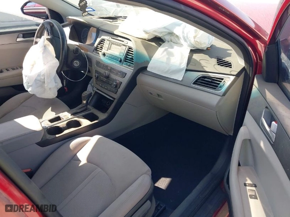 2015 Hyundai Sonata 2.4L SE with VIN 5NPE24AF9FH077794, listed as a IAAI auction lot 41973535 with 1 mi miles. Bid and sale history available at carsss.com. Image 5.