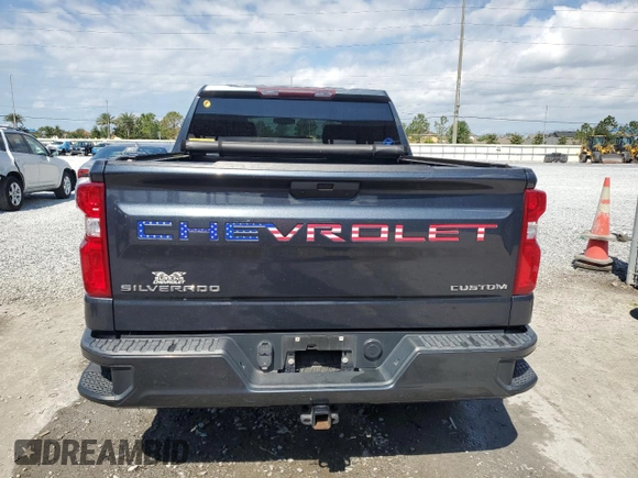 2021 Chevrolet Silverado 1500 Custom with VIN 1GCPWBEK7MZ289267, listed as a Copart auction lot 53317365 with 68,869 mi miles and Salvage Title. Bid and sale history available at DreamBid. Image 6.