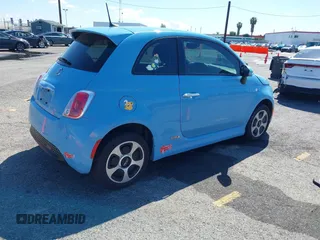 2016 FIAT 500e with VIN 3C3CFFGE3GT248390, listed as a IAAI auction lot 41755852 with 37,991 mi miles. Bid and sale history available at carsss.com. Image 4.