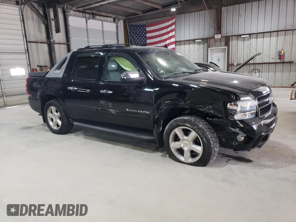 2007 Chevrolet Avalanche LTZ with VIN 3GNFK12347G161398, listed as a Copart auction lot 53800355 with 188,117 mi miles and Salvage Title. Bid and sale history available at DreamBid. Image 4.