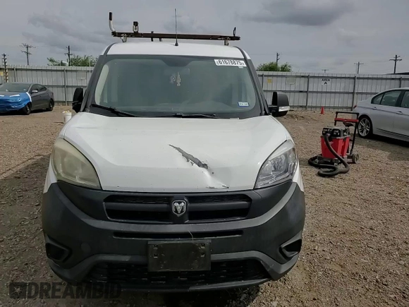 2017 Ram ProMaster City Cargo Tradesman with VIN ZFBERFAB5H6E84440, listed as a Copart auction lot 61678875 with 113,828 mi miles and Salvage title. Bid and sale history available at DreamBid. Image 14.
