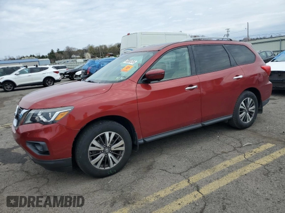 2017 Nissan Pathfinder SL with VIN 5N1DR2MM1HC609569, listed as a Copart auction lot 53081315 with 100,912 mi miles and Salvage Title. Bid and sale history available at carsss.com. Image 1.