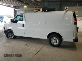 2024 Chevrolet Express Cargo with VIN 1GCWGAFP2R1174904, listed as a Copart auction lot 63218715 with 20,859 mi miles and Clean title. Bid and sale history available at DreamBid. Image 2.