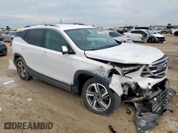 2020 GMC Terrain SLT with VIN 3GKALPEV2LL191697, listed as a Copart auction lot 58953275 with 88,034 mi miles and Salvage title. Bid and sale history available at DreamBid. Image 4.