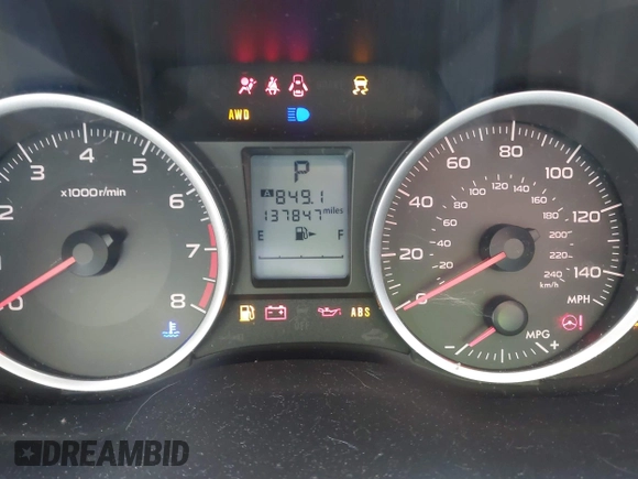2013 Subaru Crosstrek Premium with VIN JF2GPACCXDH208496, listed as a IAAI auction lot 42578443 with 137,847 mi miles and . Bid and sale history available at DreamBid. Image 7.