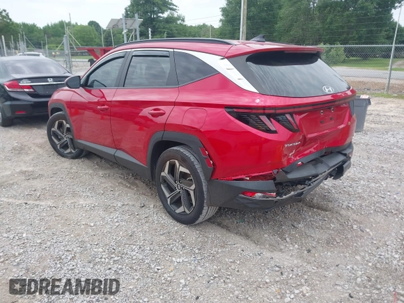 2022 Hyundai Tucson SEL z VIN 5NMJF3AE5NH135237, wystawiony jako IAAI lot #42324113 z przebiegiem 44 077 mil mil oraz . Historia ofert i sprzedaży dostępna na DreamBid. Obrazek 3.