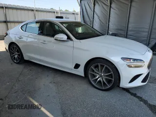2023 Genesis G70 2.0T with VIN KMTG34TA0PU131807, listed as a Copart auction lot 66194774 with 12,185 mi miles and Salvage Title. Bid and sale history available at DreamBid. Image 4.