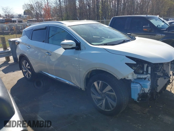 2020 Nissan Murano SL with VIN 5N1AZ2CJ7LN173771, listed as a IAAI auction lot 41829503 with 51,209 mi miles and . Bid and sale history available at DreamBid. Image 13.