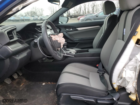 2017 Honda Civic Coupe LX with VIN 2HGFC4A53HH306315, listed as a Copart auction lot 86475034 with 56,918 mi miles and Salvage Title. Bid and sale history available at carsss.com. Image 7.
