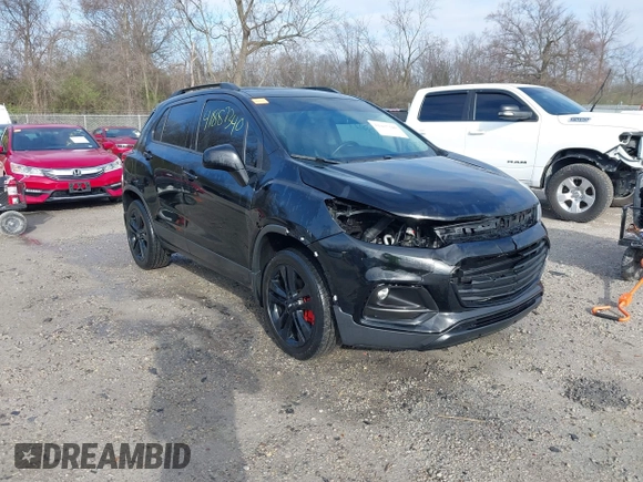 2018 Chevrolet Trax LT with VIN 3GNCJPSB0JL378879, listed as a IAAI auction lot 41887340 with 112,314 mi miles and . Bid and sale history available at carsss.com. Image 1.