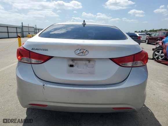 2012 Hyundai Elantra GLS PZEV with VIN 5NPDH4AE8CH141014, listed as a Copart auction lot 53518025 with 181,418 mi miles and Non Repairable. Bid and sale history available at carsss.com. Image 6.