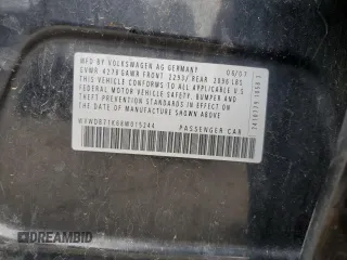 2008 Volkswagen Rabbit S с VIN WVWDB71K68W015244, выставлен на аукционе Copart как лот 52743215 с пробегом 141 946 миль миль и Списание • Salvage title. История ставок и продаж доступна на DreamBid. Изображение 12.